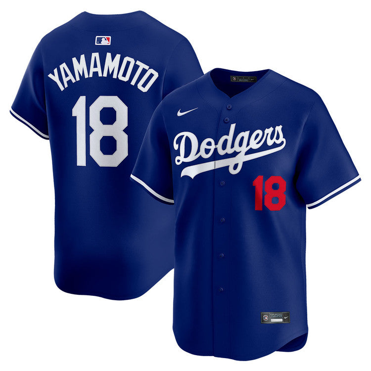 Yoshinobu Yamamoto Los Angeles Dodgers Alternate Limited Jersey - Royal