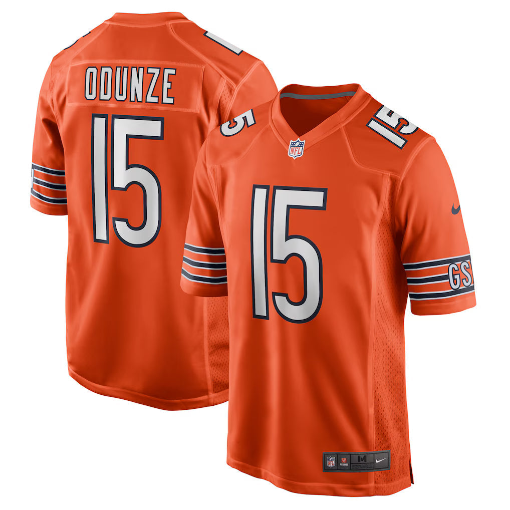Rome Odunze Chicago Bears Jersey - Orange