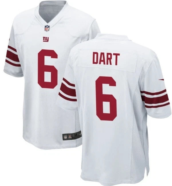 Jaxson Dart New York Giants Jersey - White